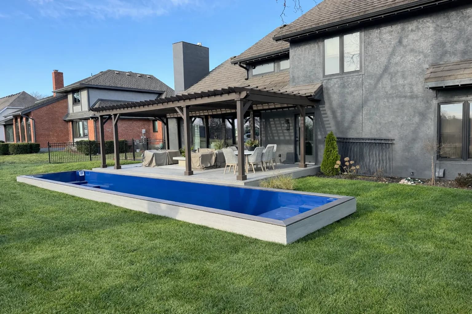In-ground Midwest container pool