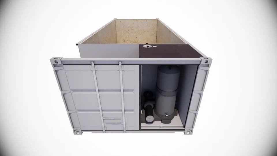 Shipping container pool delivery and install for Arvada, CO