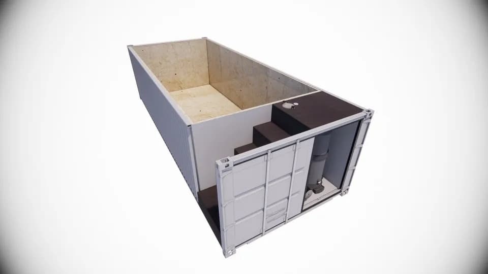 Shipping container pool delivery and install for Springfield, IL